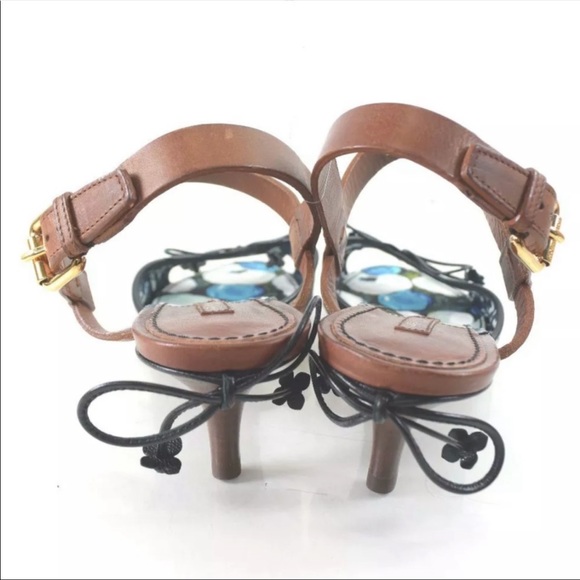 **Rare** Louis Vuitton Floral Kitten Heels - Picture 7 of 7